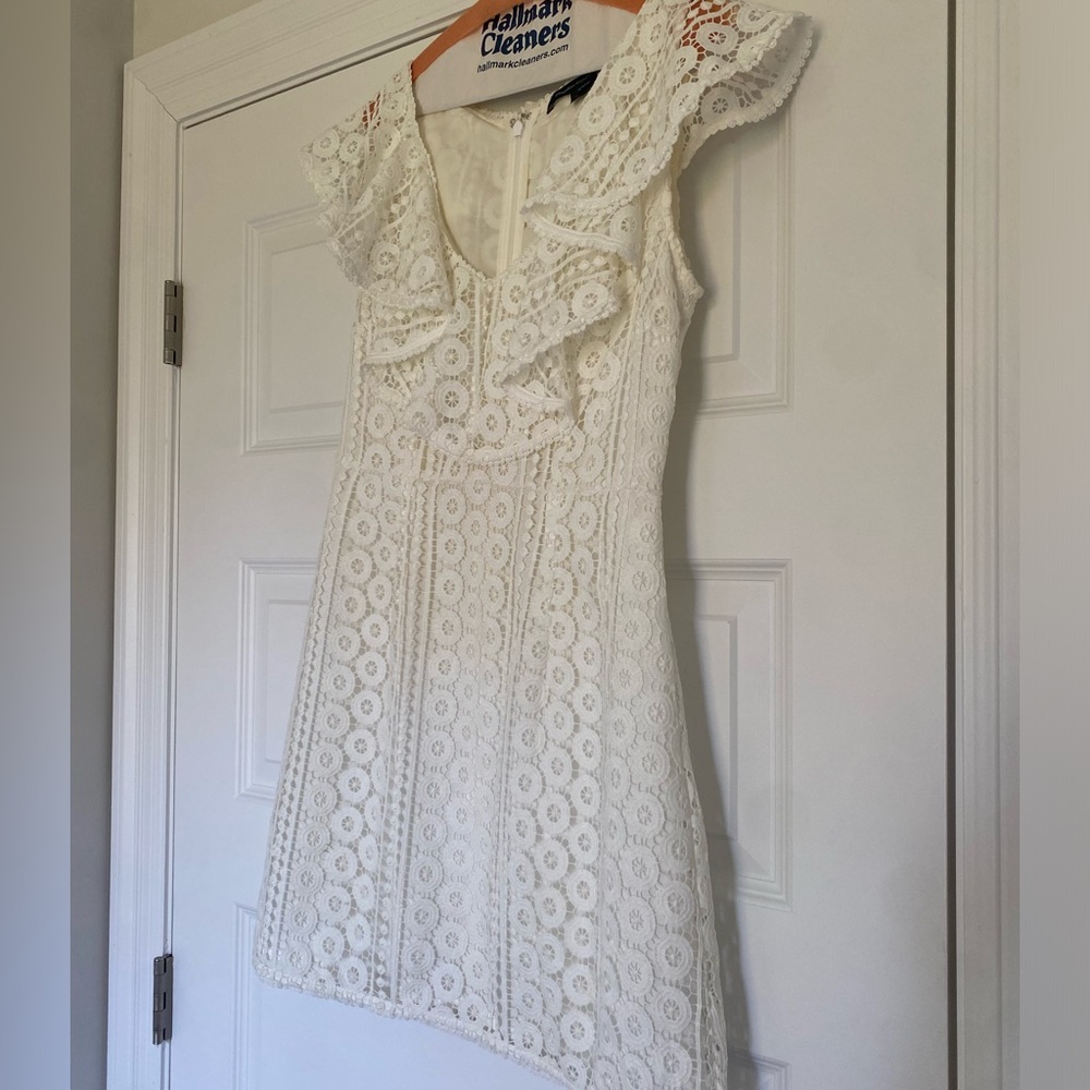 French Connection White Eyelet Dress